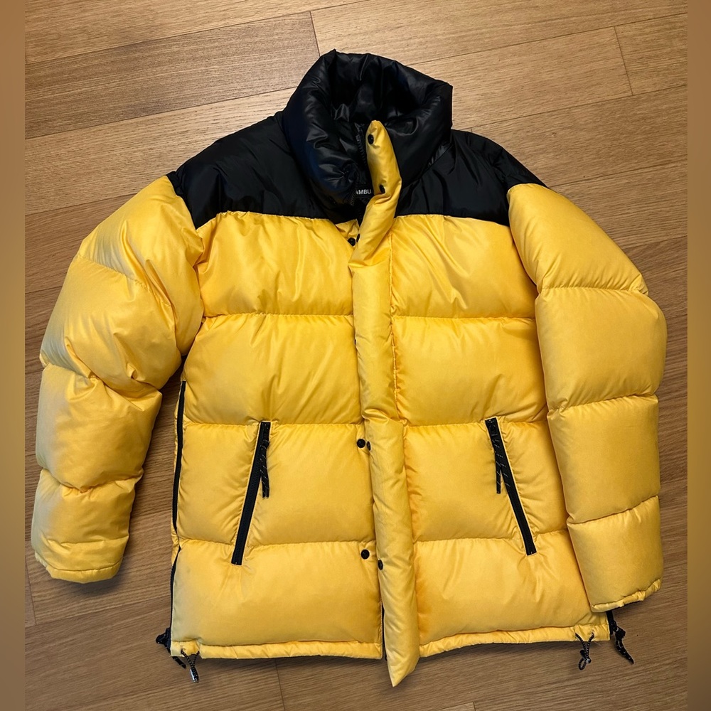 Runway piece! Ambush Reversible Yellow Down Jacket